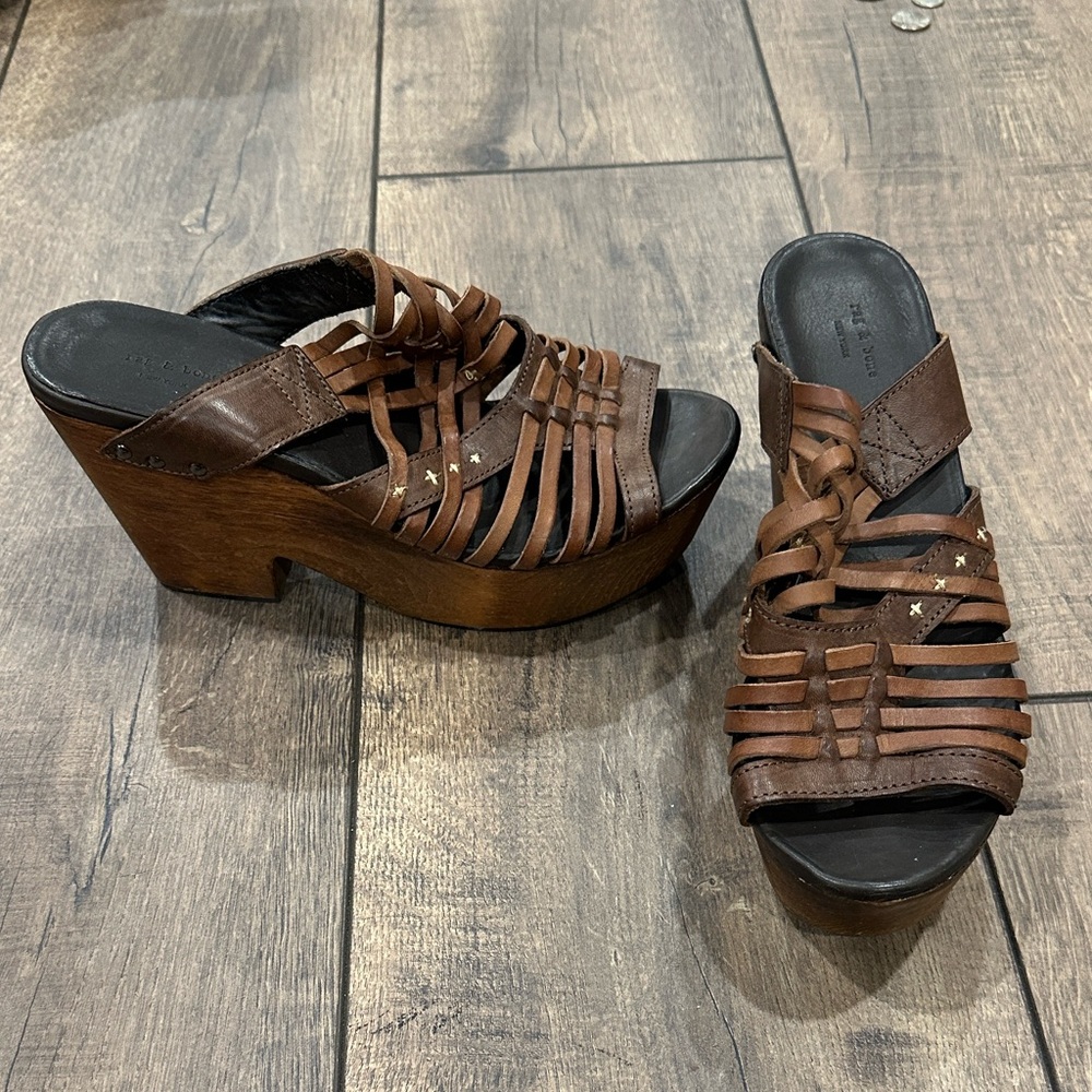 Rag & Bone 90s vintage wooden mule